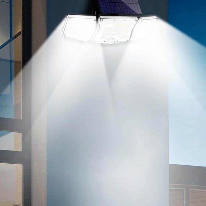 Solar Moderne Einfache ABS Quadratische LED-Wandleuchte für den Außenbereich 