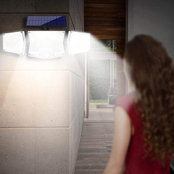 Solar Moderne Einfache ABS Quadratische LED-Wandleuchte für den Außenbereich 