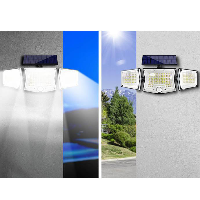Solar Moderne Einfache ABS Quadratische LED-Wandleuchte für den Außenbereich 
