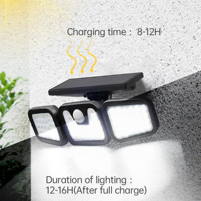 Solar Outdoor Patio Induction Super Bright LED Waterproof Area Wall Sconce Lamp