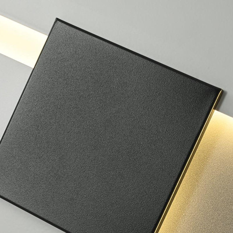 Modern Minimalist Square Geometric Block LED Wall Sconce Lamp