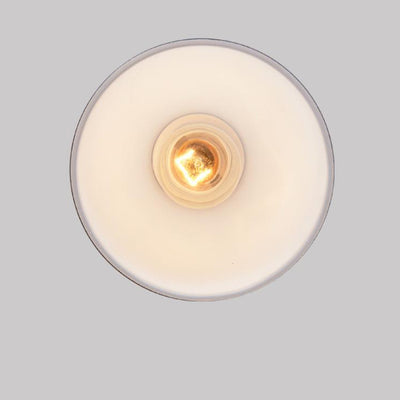 Moderne Macaron Cement Scalloped Shade 1-Licht-Pendelleuchte 