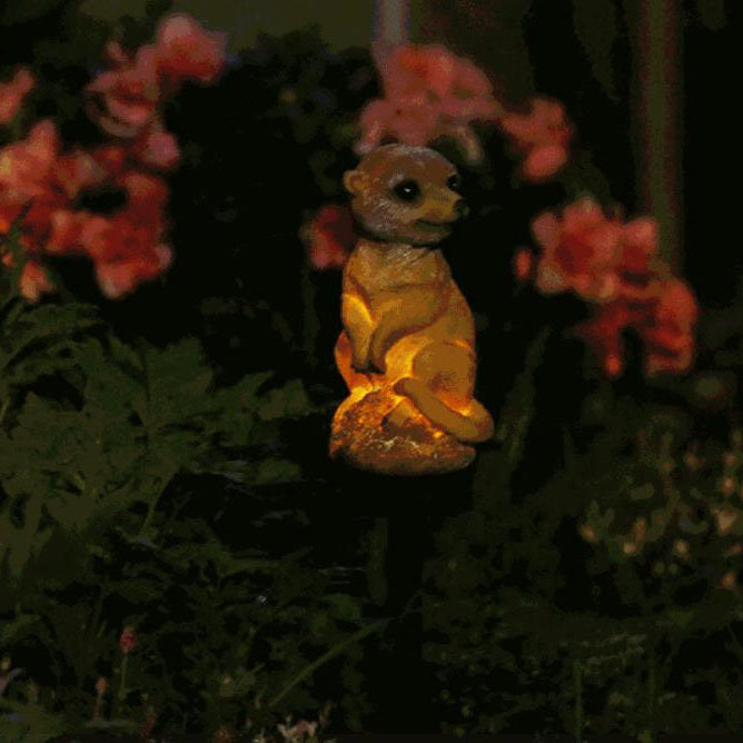 Contemporary Creative Solar Outdoor Sloth Design LED PP Resin Garden Lawn Ground Insert Landscape Light