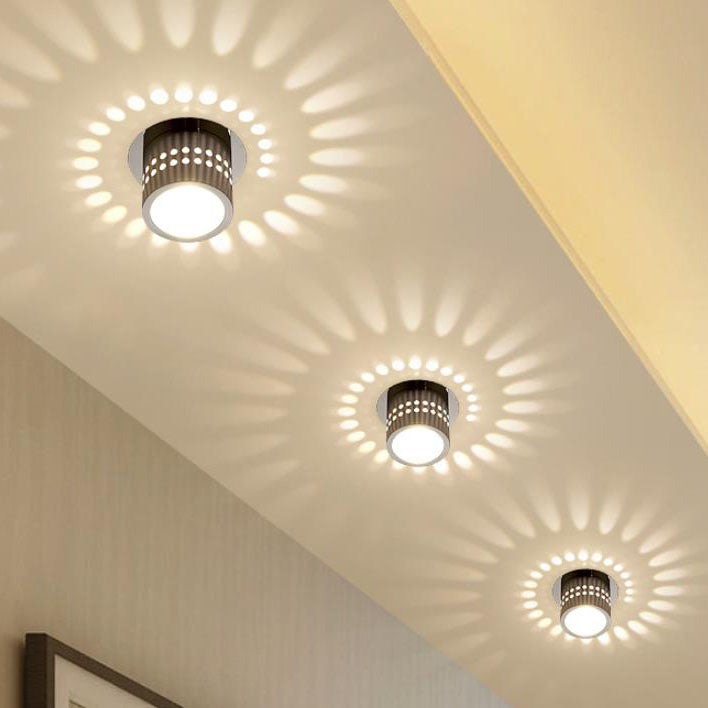 Modern Creative Round Spotlight Aluminum LED Flush Mount Ceiling Light