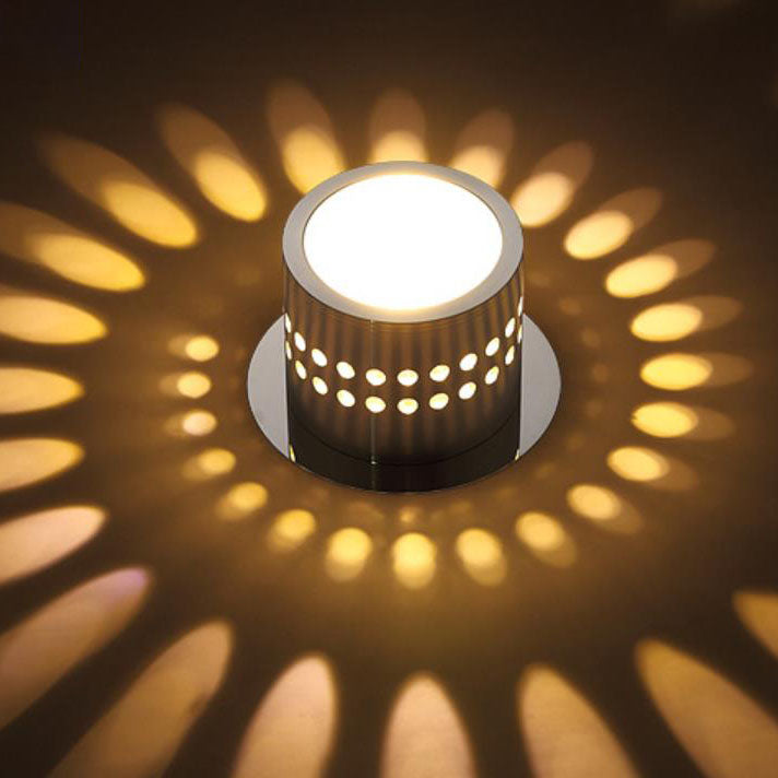 Modern Creative Round Spotlight Aluminum LED Flush Mount Ceiling Light
