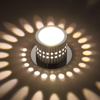 Modern Creative Round Spotlight Aluminum LED Flush Mount Ceiling Light