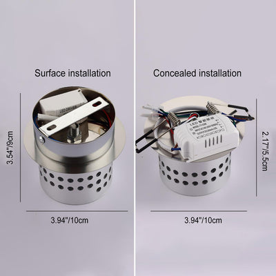 Modern Creative Round Spotlight Aluminum LED Flush Mount Ceiling Light