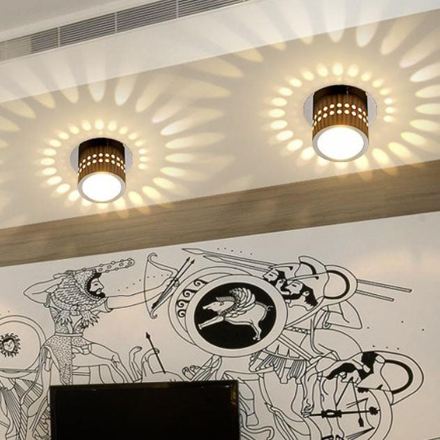 Modern Creative Round Spotlight Aluminum LED Flush Mount Ceiling Light