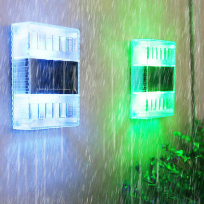 Modern Solar Powered Up And Down Illuminated Outdoor LED Wall Sconce Lamp