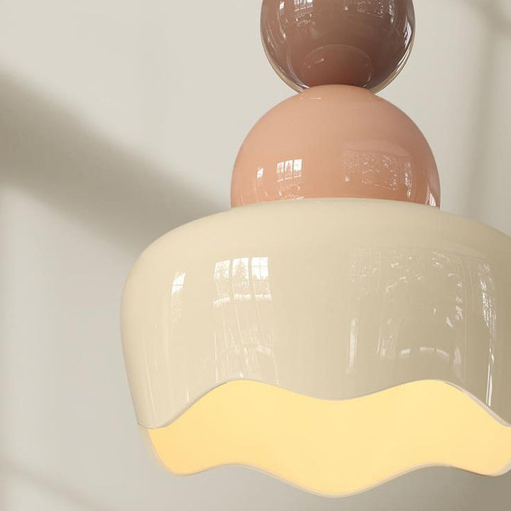 Moderner Macaron-Globus Vollspektrum 1-Licht Pendelleuchte 