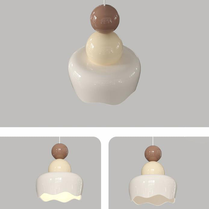 Moderner Macaron-Globus Vollspektrum 1-Licht Pendelleuchte 