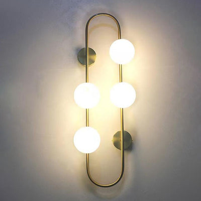 Applique murale Nordic Creative Glass Ball Oval Ring 2/4/6 lumières 