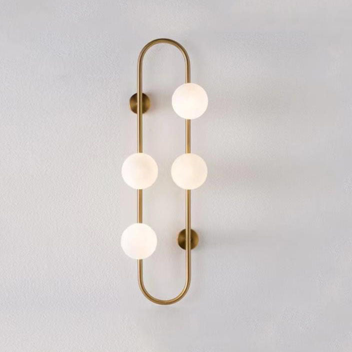 Applique murale Nordic Creative Glass Ball Oval Ring 2/4/6 lumières 