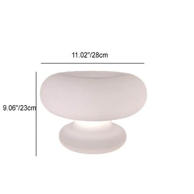 Japanese Minimalist Donut Design Glass Shade 1-Light Table Lamp