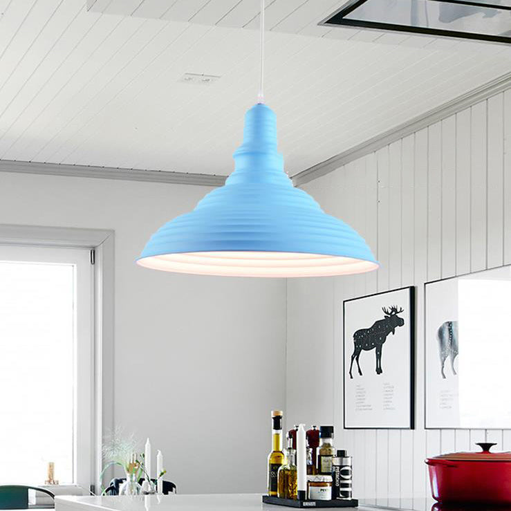 Skandinavisch moderner minimalistischer Kegel Eisen 1-Licht Pendelleuchte 