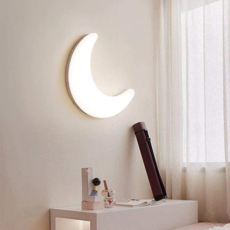 مصباح حائط LED أكريليك حديث إبداعي على شكل قمر 