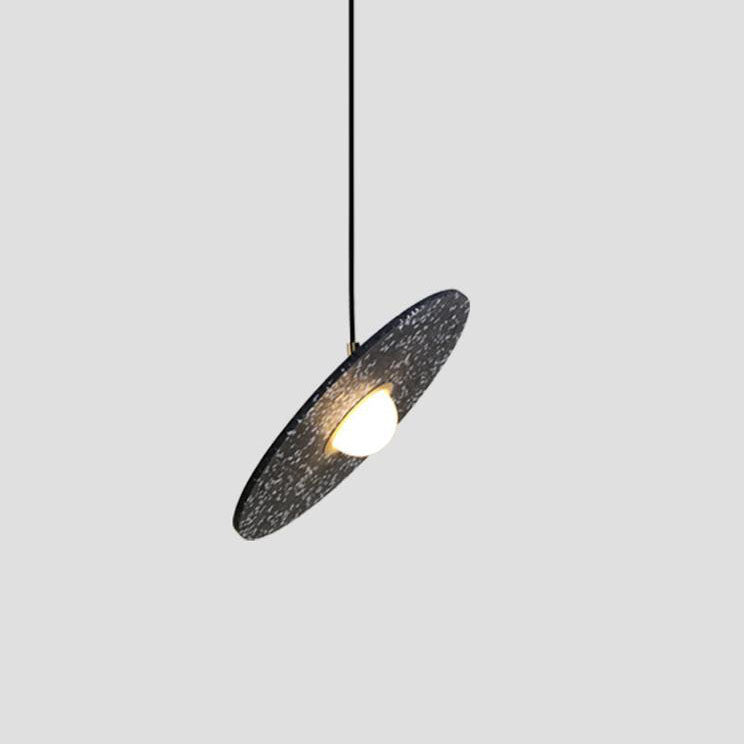 Nordic Creative Terrazzo Planet Disc 1-Light Pendant Light