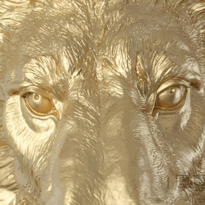 Applique murale 3 lumières Nordic Creative en résine avec tête de lion 