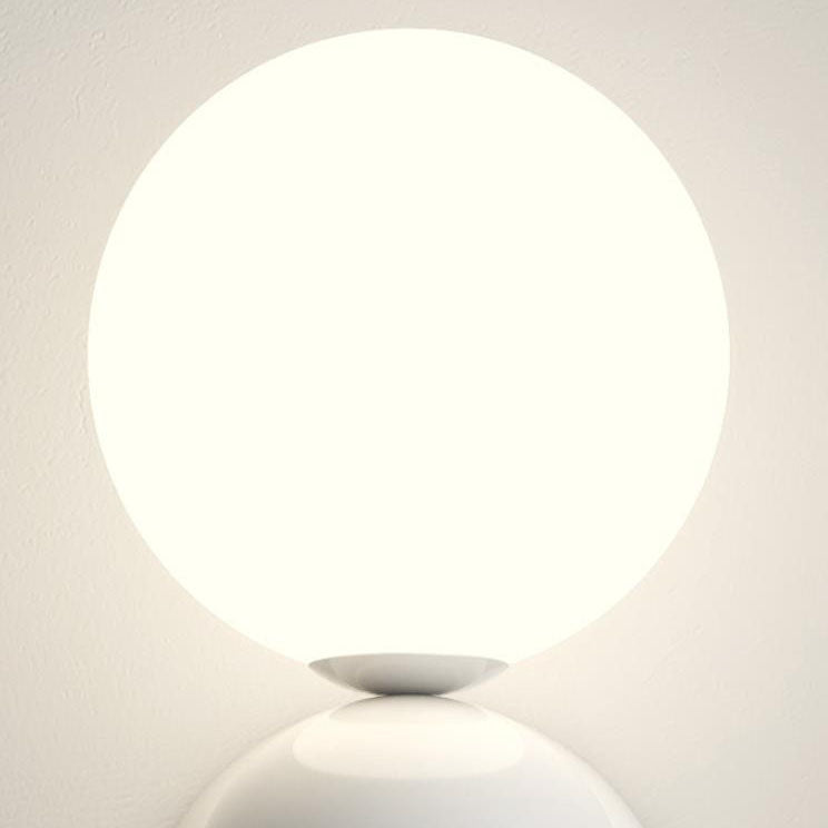 Moderner Creme-Stil Kinder Schmiedeeisen Kugel 1-Licht Wandleuchte 