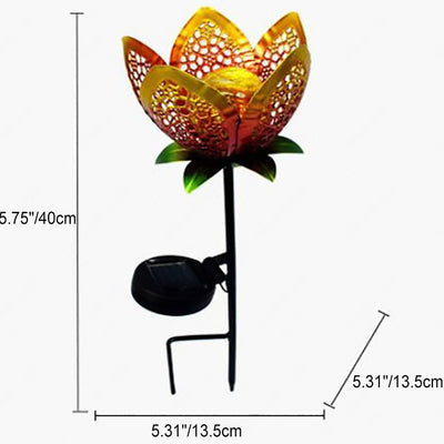 Solar-Sonnenblumen-LED-Außenrasen-dekoratives Erdungsstecker-Licht 