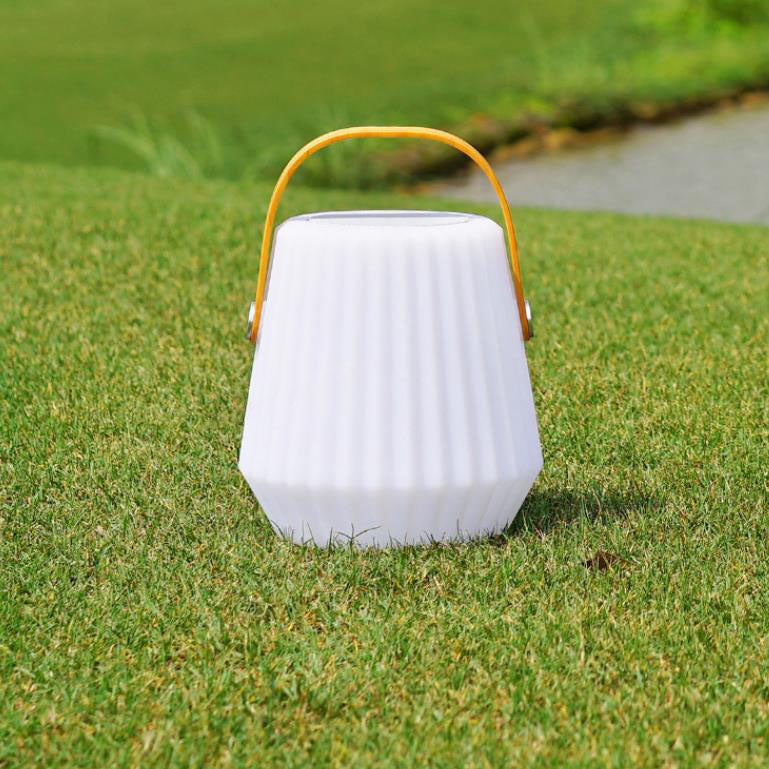 Modern Waterproof Portable Basket Bluetooth Audio PE USB Outdoor Light