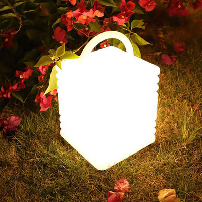 Decorative Square Waterproof PE Camping Portable LED Outdoor Lights