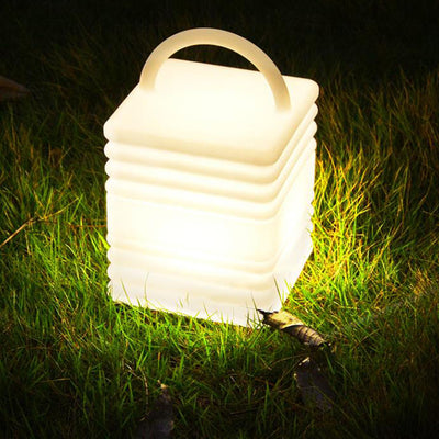 Decorative Square Waterproof PE Camping Portable LED Outdoor Lights