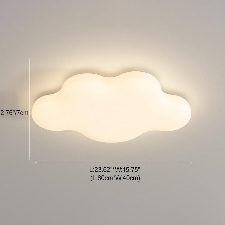 Moderne weiße wolkige Eisen Acryl LED Deckenleuchte zur Deckenmontage 