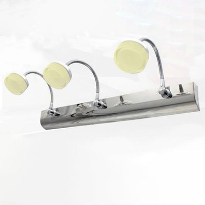 Nordic Einfacher Acrylzylinder Edelstahl LED Badezimmer Eitelkeit Spiegel Front Wand Wandleuchte 