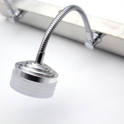 Nordic Einfacher Acrylzylinder Edelstahl LED Badezimmer Eitelkeit Spiegel Front Wand Wandleuchte 