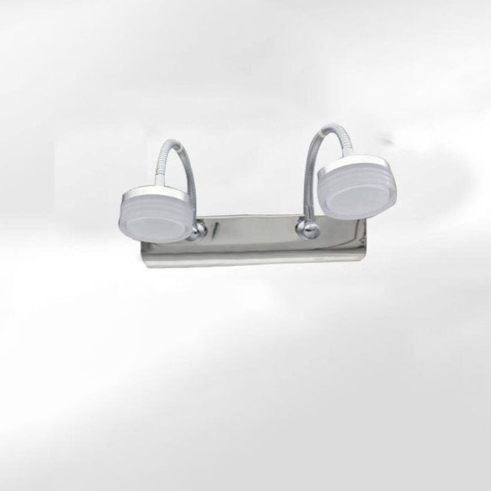 Nordic Einfacher Acrylzylinder Edelstahl LED Badezimmer Eitelkeit Spiegel Front Wand Wandleuchte 
