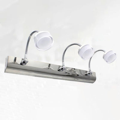 Nordic Einfacher Acrylzylinder Edelstahl LED Badezimmer Eitelkeit Spiegel Front Wand Wandleuchte 
