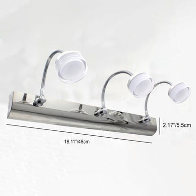 Nordic Einfacher Acrylzylinder Edelstahl LED Badezimmer Eitelkeit Spiegel Front Wand Wandleuchte 