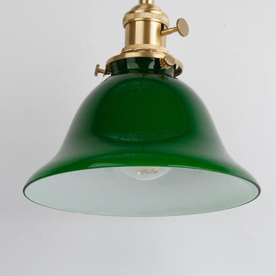 Moderne einfache Smaragdglas-Horn 1-Licht Pendelleuchte 