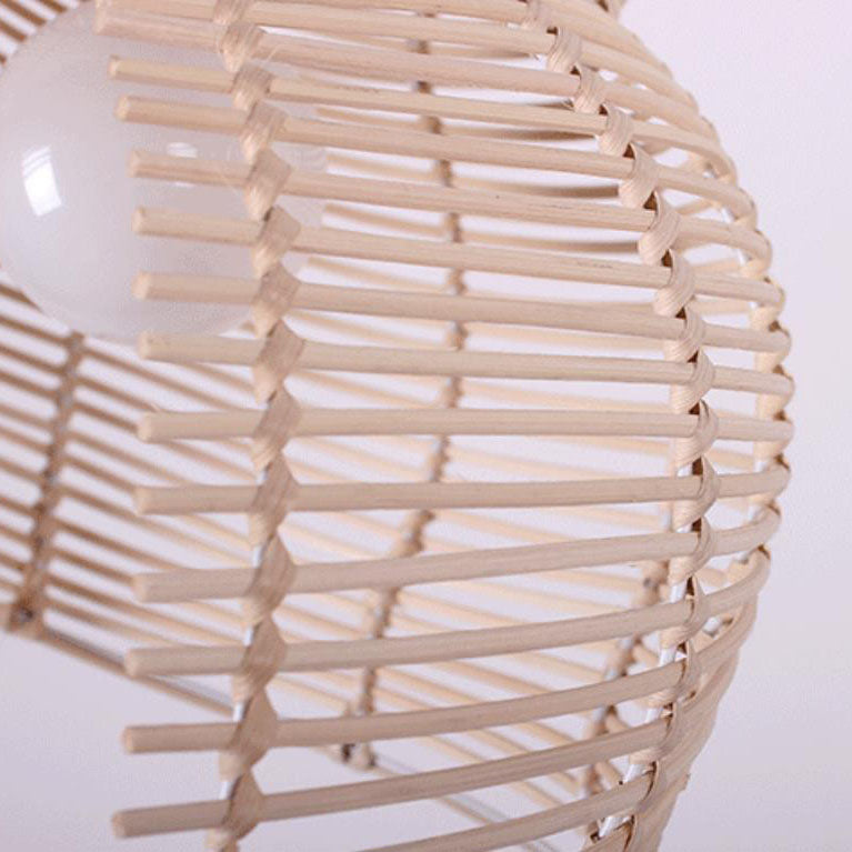 Moderne kreative Persönlichkeit Rattan Conch 1-Licht Pendelleuchte 
