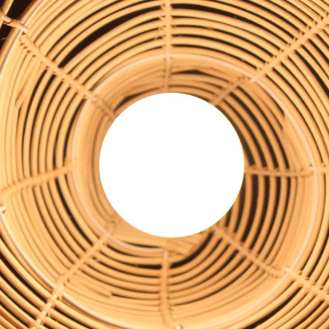 Moderne kreative Persönlichkeit Rattan Conch 1-Licht Pendelleuchte 