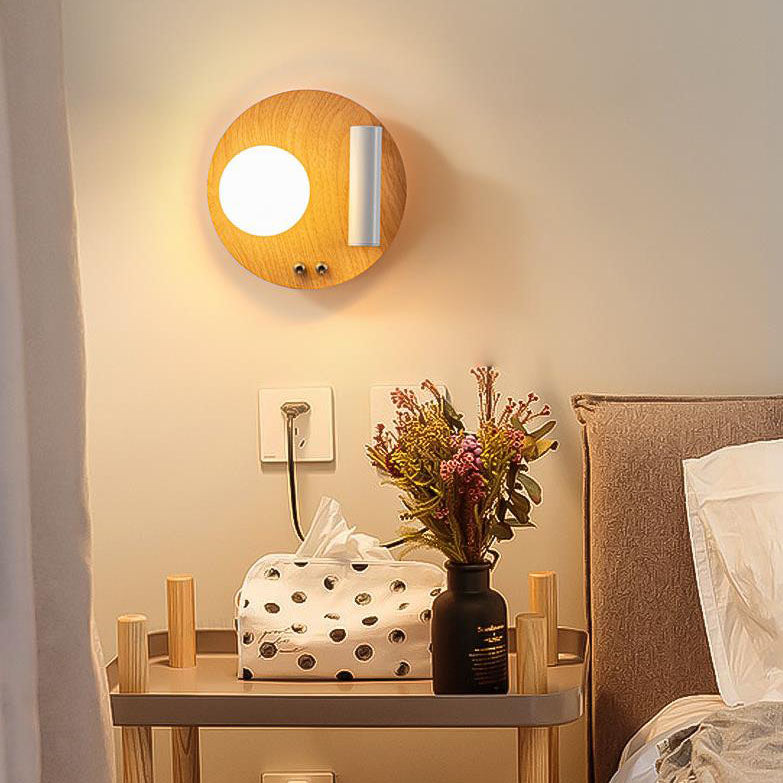 Nordic Creative Iron Round Square LED Wall Sconce Lamp