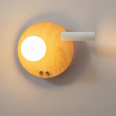 Applique murale LED ronde et carrée en fer, style nordique créatif 