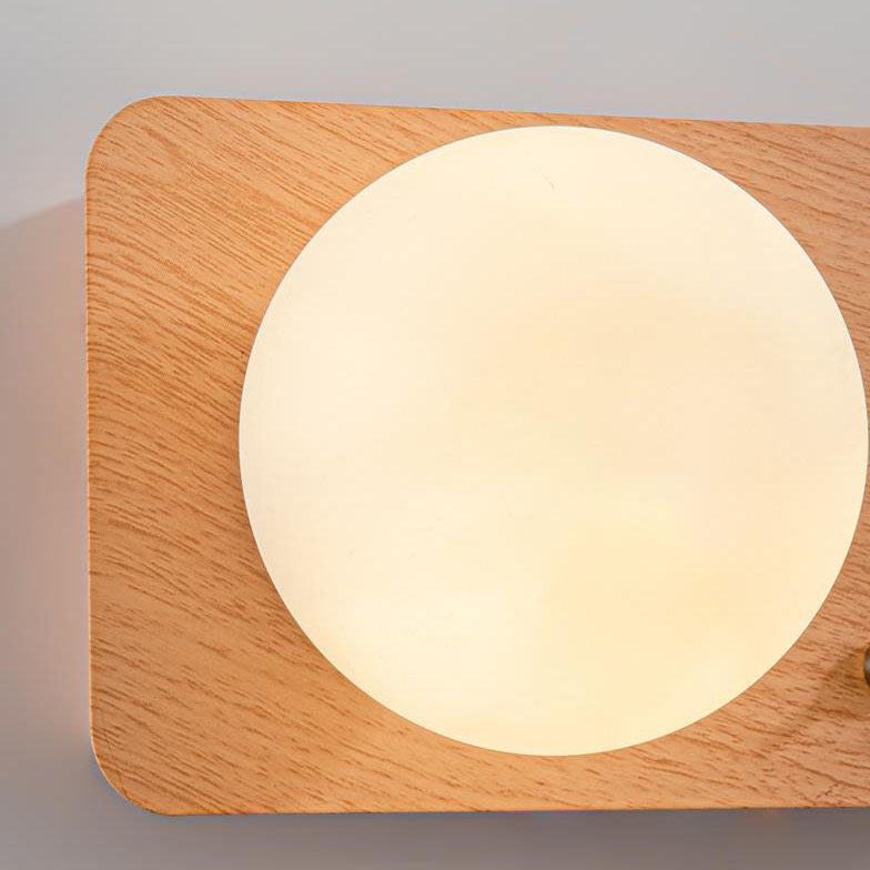 Applique murale LED ronde et carrée en fer, style nordique créatif 