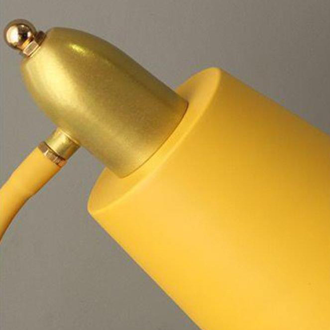 Moderner Macaron Zylinder-Tischlampe aus Schmiedeeisen mit 1 Licht 