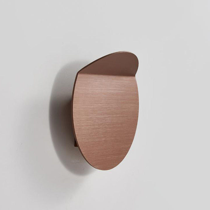 Dänische minimalistische Wandleuchte aus gebürstetem Aluminium mit gefaltetem LED-Disc 