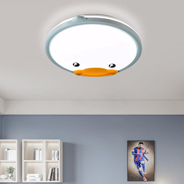 Créatif Adorable Canard Totoro Acrylique LED Ronde Enfants Plafonnier Encastré 