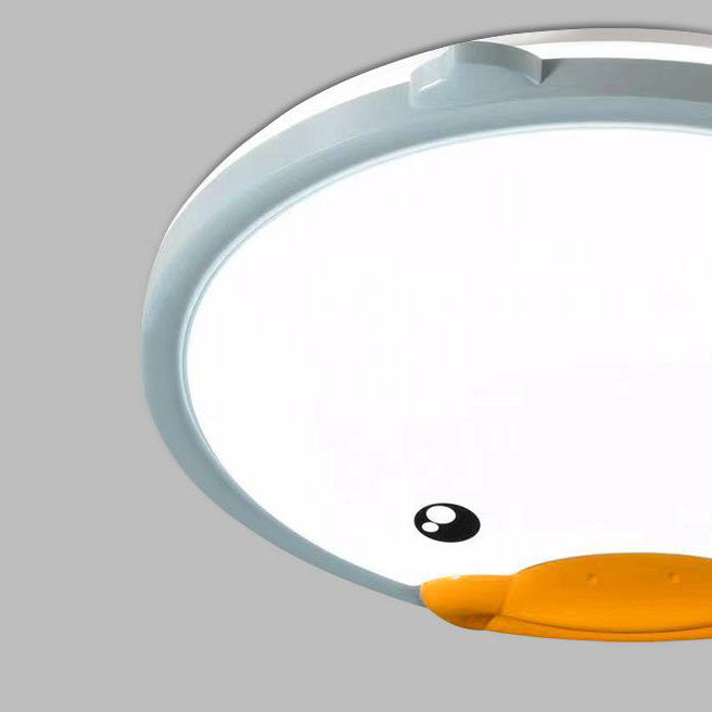 Créatif Adorable Canard Totoro Acrylique LED Ronde Enfants Plafonnier Encastré 