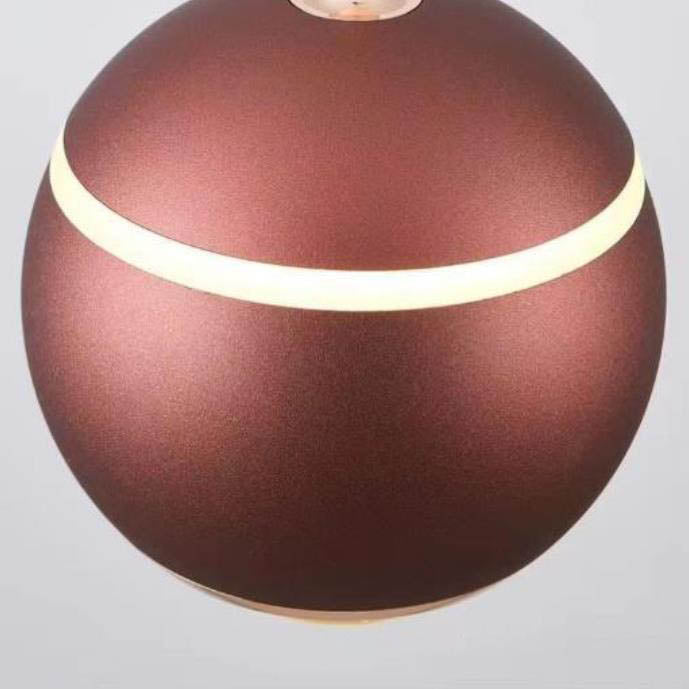 مصباح حائط LED كروي حديث بسيط من الألومنيوم والزجاج لغرفة النوم 
