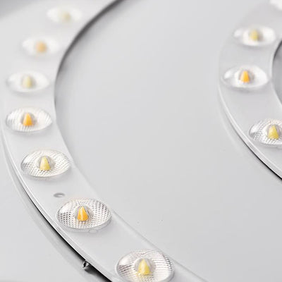 ضوء سقف LED مثبت بشكل متدفق من الألمنيوم الأكريليكي المستدير بتصميم بسيط حديث لغرفة النوم 