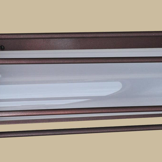 Applique murale traditionnelle européenne extérieure en fer, cylindre en acrylique, 1 lumière, étanche, lampe pour jardin 