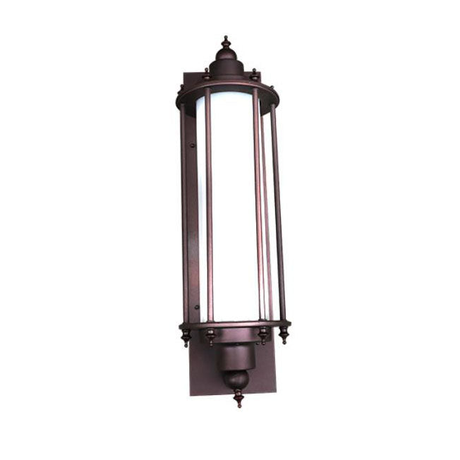 Applique murale traditionnelle européenne extérieure en fer, cylindre en acrylique, 1 lumière, étanche, lampe pour jardin 