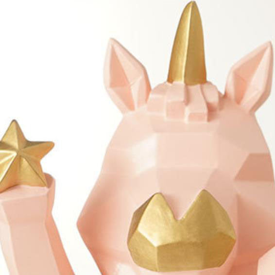 Zeitgenössische kreative Harz-Einhorn-Glaslampe 1-Licht Kinder-Tischlampe für das Schlafzimmer 