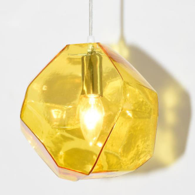 Moderne Einfachheit Unregelmäßige Form Glas 1-Licht Pendelleuchte Für Wohnzimmer 