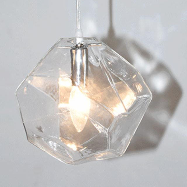 Moderne Einfachheit Unregelmäßige Form Glas 1-Licht Pendelleuchte Für Wohnzimmer 